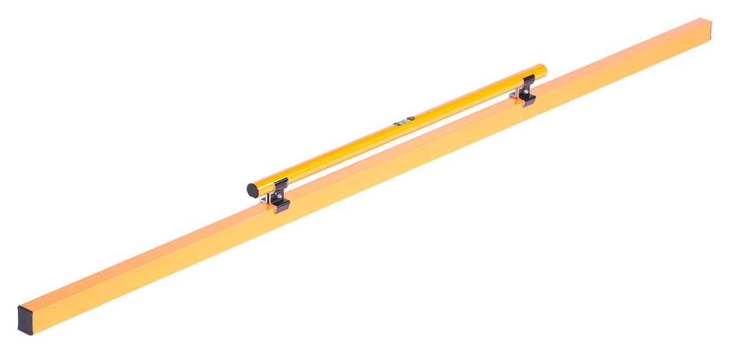 Flextool Aluminium Concrete Screed 2100 mm - with clamped handle and vial