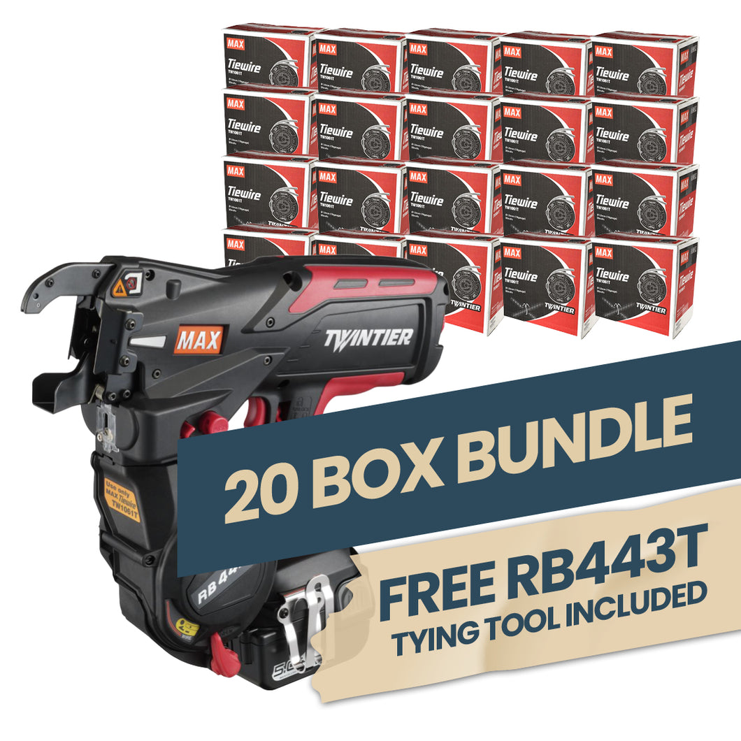 MAX RB443T 'Twin Tier' 20 Box Bundle Deal (1 free tool)