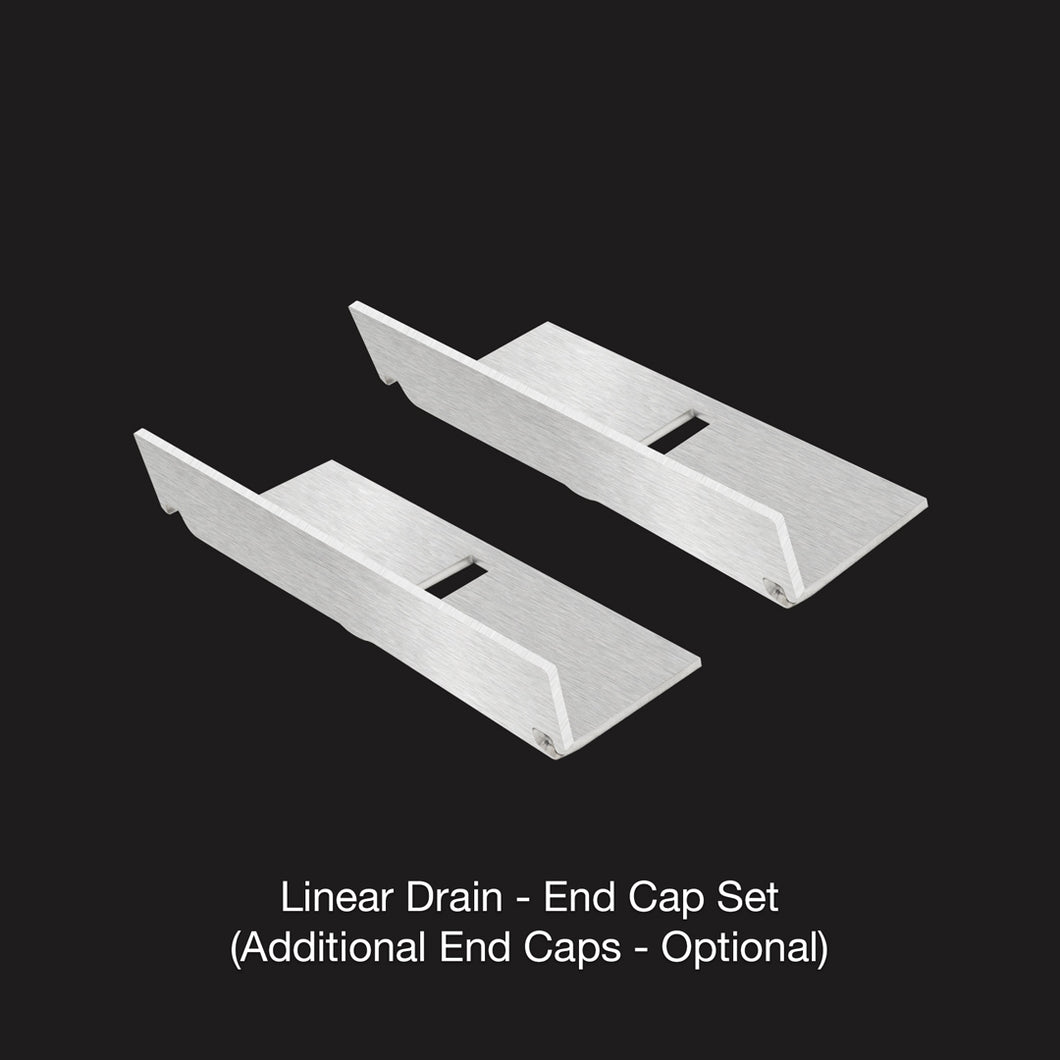 Hide Linear Drain - End Caps