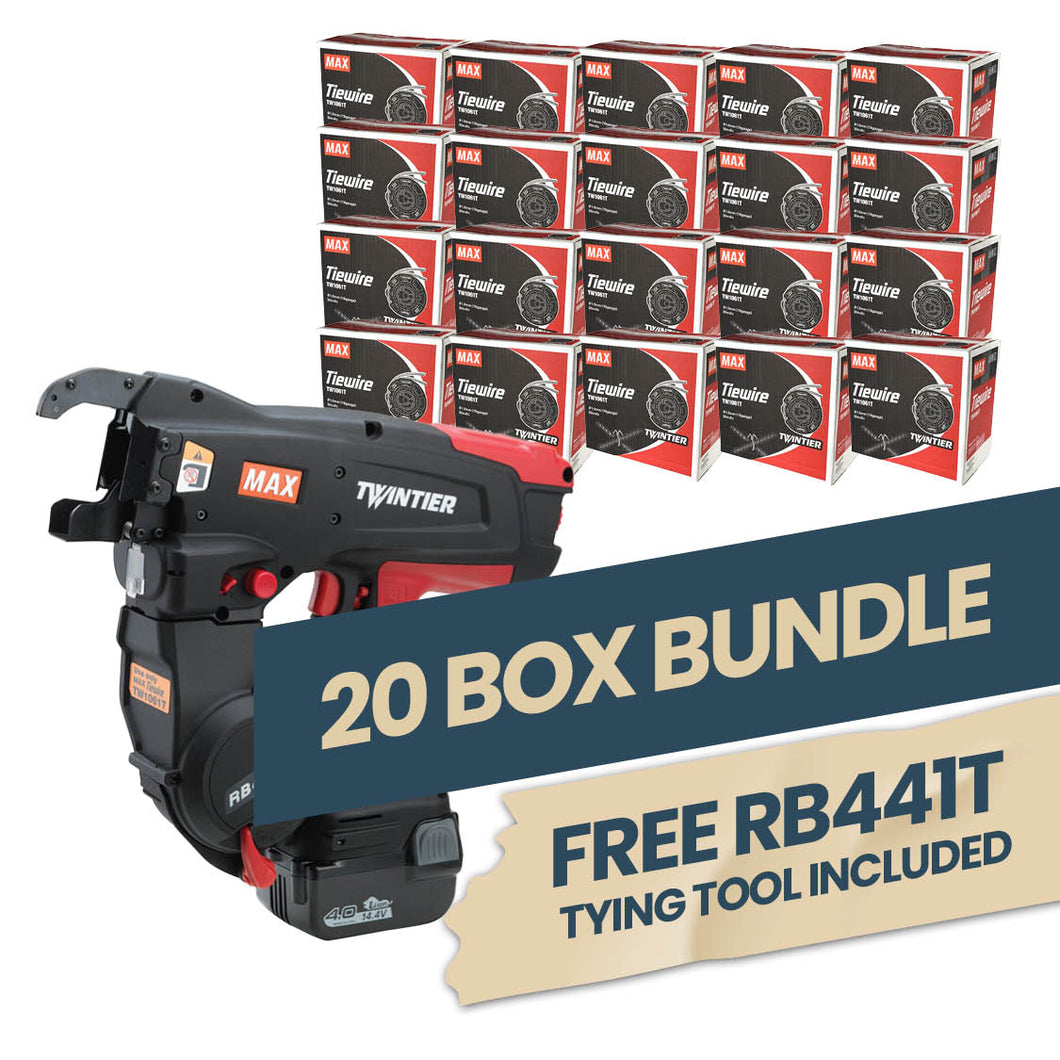 MAX RB441T 'Twin Tier' 20 Box Bundle Deal (1 free tool)