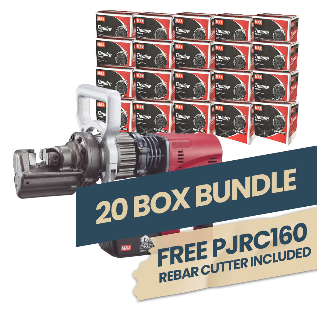 MAX PJRC160-N 'Cordless Brushless Rebar Cutter' 20 Box Bundle Deal (1 free tool)