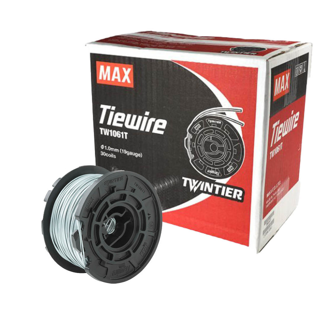 MAX TW1061T-EG 'Twin' Tie Wire 30 Coils (Electro Galvanised Steel)